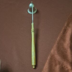 Wooden Handle Towle Sterling Silver Candle Snuffer